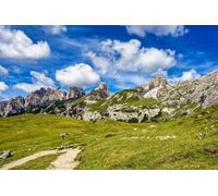Quadro su tela 120 x 80 cm: vista sulle tre vette di Lavaredo nelle Dolomiti Sessenziali d'Italia nord-orientale del Tre Cime di Lavaredo. (149081276)