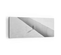 Quadro su Tela 120x50cm Abisso Minimalismo Uomo Stampe Immagini Quadri Murale