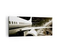 Quadro su Tela 120x50cm Aereo Strade Città Stampe Immagini Quadri Moderni Murale