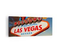 Quadro su Tela 120x50cm America destinazione las vegas Stampe Immagini Murale