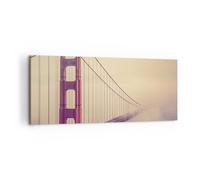 Quadro su Tela 120x50cm Bridge autostrada infrastrutture Stampe Immagini Murale