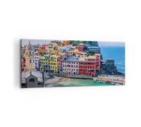 Quadro su Tela 120x50cm Colori Edifici Italia Stampe Immagini Quadri Murale