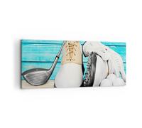 Quadro su Tela 120x50cm golf palla erba sport Stampe Immagini Quadri Murale