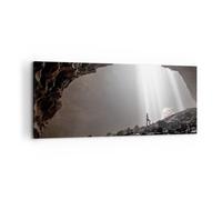 Quadro su Tela 120x50cm Grotta Alba Donna Stampe Immagini Quadri Moderni Murale
