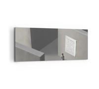 Quadro su Tela 120x50cm Labirinto grigio perduto Stampe Immagini Quadri Murale