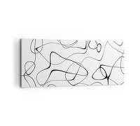 Quadro su Tela 120x50cm Linea niente modello Stampe Immagini Quadri Murale
