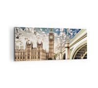 Quadro su Tela 120x50cm Londra architettura grande ben Stampe Immagini Murale