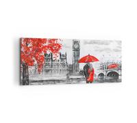 Quadro su Tela 120x50cm Londra l'architettura il Big Ben Stampe Immagini Murale