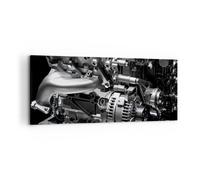 Quadro su Tela 120x50cm Motore modi costruzione Stampe Immagini Quadri Murale