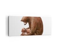 Quadro su Tela 120x50cm Orso orsacchiotti bambini Stampe Immagini Quadri Murale
