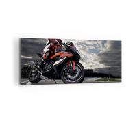 Quadro su Tela 120x50cm Sport corsa moto viaggio Stampe Immagini Quadri Murale