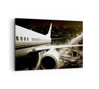 Quadro su Tela 120x80cm Aereo Strade Città Stampe Immagini Quadri Moderni Murale