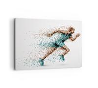 Quadro su Tela 120x80cm Atleta sprinter sport corridore Stampe Immagini Murale