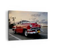 Quadro su Tela 120x80cm Automobile Cuba Cielo Stampe Immagini Quadri Murale
