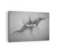 Quadro su Tela 120x80cm Bacio amore coppia Stampe Immagini Quadri Moderni Murale
