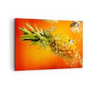 Quadro su Tela 120x80cm Caraibi ananas frutta sano Stampe Immagini Quadri Murale
