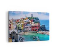 Quadro su Tela 120x80cm Colori Edifici Italia Stampe Immagini Quadri Murale