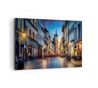 Quadro su Tela 120x80cm Cracovia Chiesa Mariacki Stampe Immagini Quadri Murale