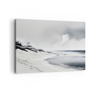 Quadro su Tela 120x80cm Dune Spiaggia Oceano Stampe Immagini Quadri Murale