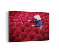 Quadro su Tela 120x80cm Essiccazione incenso Vietnam Stampe Immagini Murale