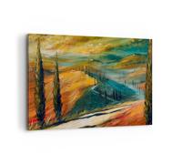 Quadro su Tela 120x80cm Paesaggio Toscana Viaggi Stampe Immagini Quadri Murale