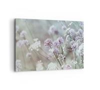 Quadro su Tela 120x80cm Prato aglio fiore Stampe Immagini Quadri Moderni Murale