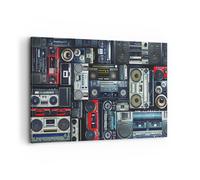 Quadro su Tela 120x80cm ricevitore radio Stampe Immagini Quadri Moderni Murale