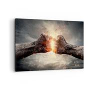 Quadro su Tela 120x80cm Simbolo pugno lotta Stampe Immagini Quadri Murale