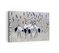 Quadro su Tela 120x80cm uccello natura acqua Stampe Immagini Quadri Murale