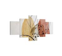Quadro su Tela 125x70cm Acquerello Astrazione Forme Stampe Immagini Murale