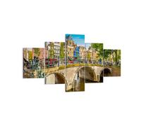 Quadro su Tela 125x70cm Amsterdam archi architettura costruzione Stampe Murale