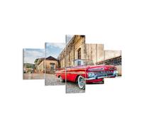 Quadro su Tela 125x70cm Auto classico cuba chevrolet Stampe Immagini Murale