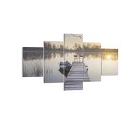 Quadro su Tela 125x70cm Bridge Ovest Il Sole Stampe Immagini Quadri Murale