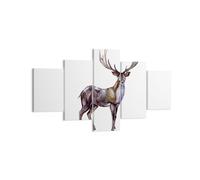 Quadro su Tela 125x70cm Caro animale selvatico foresta Stampe Immagini Murale
