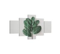Quadro su Tela 125x70cm Foglie piante botanica Stampe Immagini Quadri Murale