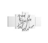 Quadro su Tela 125x70cm Manoscritto Motto Credi Stampe Immagini Quadri Murale