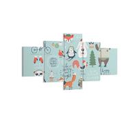 Quadro su Tela 125x70cm Pasqua animali dolce desiderio Stampe Immagini Murale