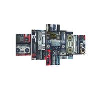 Quadro su Tela 125x70cm ricevitore radio Stampe Immagini Quadri Moderni Murale
