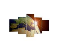 Quadro su Tela 125x70cm Terra galassia globo terre Stampe Immagini Quadri Murale