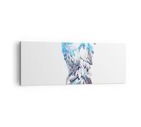 Quadro su Tela 140x50cm Ala piume la perfezione la purezza Stampe Murale
