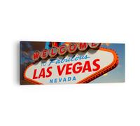 Quadro su Tela 140x50cm America destinazione las vegas Stampe Immagini Murale