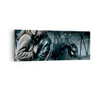 Quadro su Tela 140x50cm Amore coppia aereo avionico aereo classico Stampe Murale
