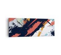 Quadro su Tela 140x50cm Astrazione Graffiti Moderno Stampe Immagini Murale