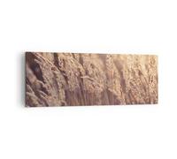 Quadro su Tela 140x50cm Boho Spighe Di Grano Campo Stampe Immagini Quadri Murale