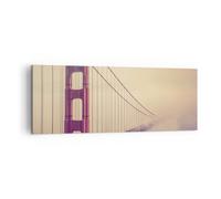 Quadro su Tela 140x50cm Bridge autostrada infrastrutture Stampe Immagini Murale