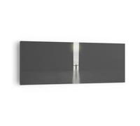 Quadro su Tela 140x50cm Cancello Uomo Luce Stampe Immagini Quadri Moderni Murale