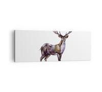 Quadro su Tela 140x50cm Caro animale selvatico foresta Stampe Immagini Murale