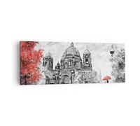 Quadro su Tela 140x50cm Cattedrale Berlino amanti Stampe Immagini Quadri Murale