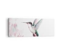 Quadro su Tela 140x50cm Colibrì acquerello luce Stampe Immagini Quadri Murale