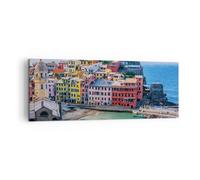 Quadro su Tela 140x50cm Colori Edifici Italia Stampe Immagini Quadri Murale